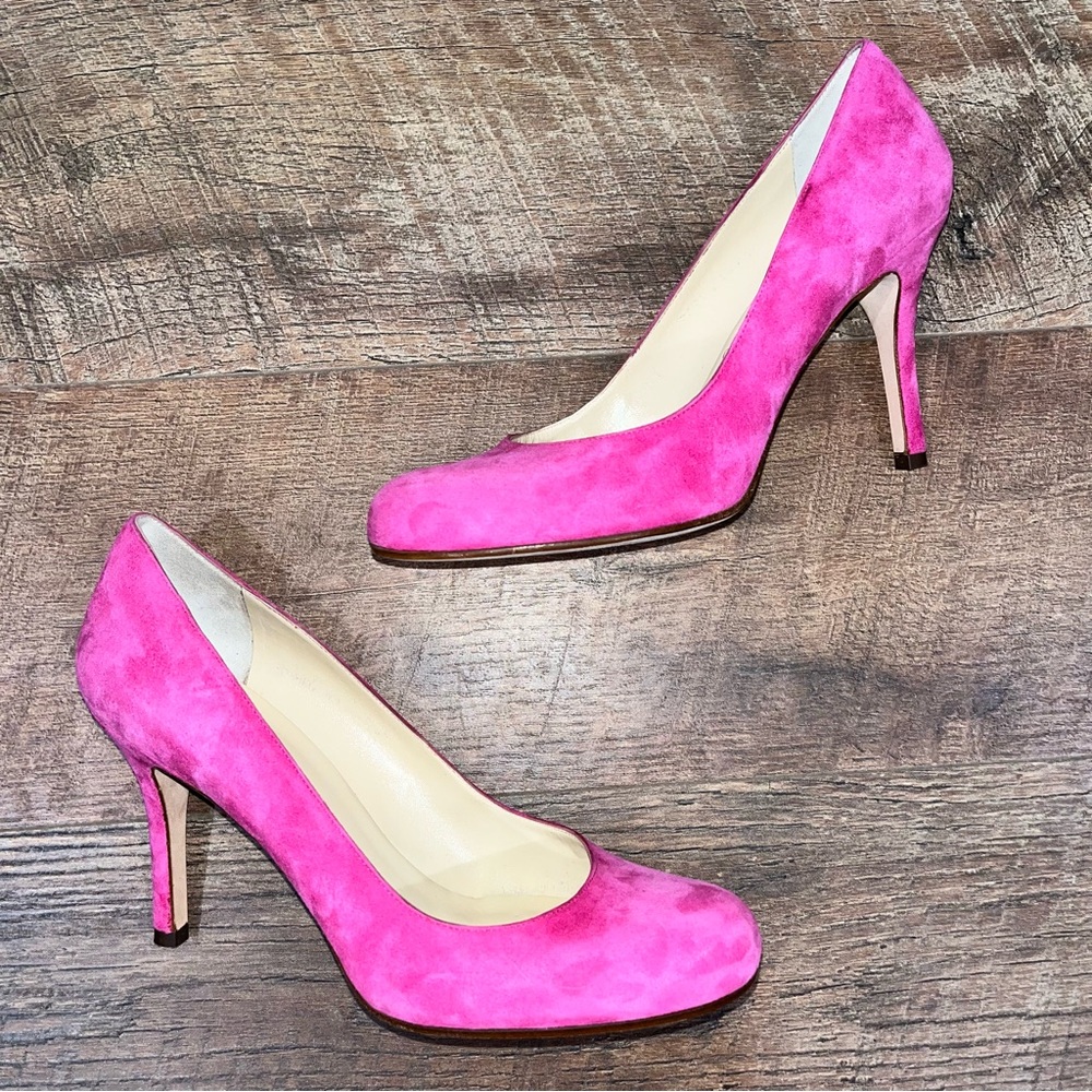Kate Spade New York Pink Suede Heels